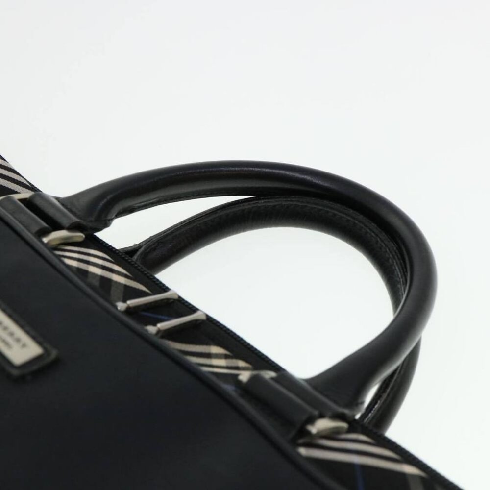 BURBERRY Nova Check Black label Business Bag Nylon Black Blue - Picture 6 of 11